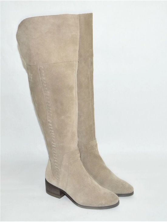 Vince Camuto Shoes - VINCE CAMUTO Kreston Genuine Suede Boots Over-the-Knee Beige Size 7 1/2